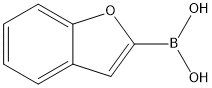 ベンゾフラン-2-ボロン酸 化学構造式
