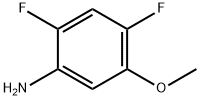 2,4-二氟-5-甲氧基苯胺,98446-51-6,结构式