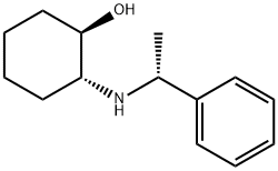 (1R,2R)-2-[(R)-1-フェニルエチルアミノ]シクロヘキサノール 化学構造式
