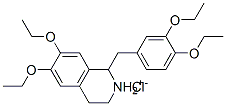 1-(3,4-二乙氧基苄基)-6,7-二乙氧基-1,2,3,4-四氢异喹啉氯化物 结构式