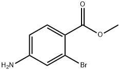4-アミノ-2-ブロモ安息香酸メチル 化学構造式