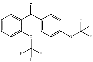 [2-(TRIFLUOROMETHOXY)PHENYL][4-(TRIFLUOROMETHOXY)PHENYL]METHANONE Structure