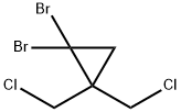 1,1-ジブロモ-2,2-ビス(クロロメチル)シクロプロパン 化学構造式