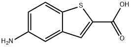 5-AMINO-1-BENZOTHIOPHENE-2-CARBOXYLIC ACID Structure