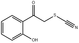2-Hydroxyphenacyl thiocyanate, 2'-Hydroxy-2-thiocyanatoacetophenone, 2-(Thiocyanatoacetyl)phenol 结构式