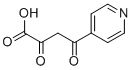 2,4-ジオキソ-4-ピリジン-4-イルブタン酸 化学構造式