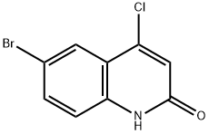 6-溴-4-氯-2-羟基喹啉 结构式
