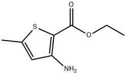 3-氨基-5-甲基噻吩-2-甲酸乙酯 结构式