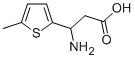 3-AMINO-3-(5-METHYL-THIOPHEN-2-YL)-PROPIONIC ACID 结构式