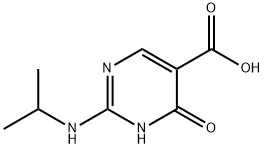 5-Pyrimidinecarboxylic acid, 1,4-dihydro-2-[(1-methylethyl)amino]-4-oxo- (9CI) 结构式