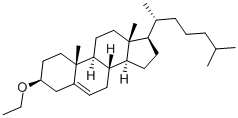 3β-エトキシコレスタ-5-エン 化学構造式