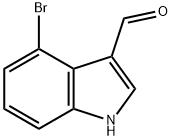 4-溴吲哚-3-甲醛 结构式