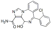 6-(2-chlorophenyl)-4-hydroxy-4H-imidazo(1,5-a)(1,4)benzodiazepine-3-carboxamide 结构式
