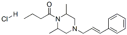 1-(4-cinnamyl-2,6-dimethyl-piperazin-1-yl)butan-1-one hydrochloride 结构式