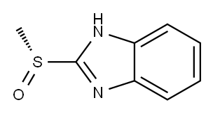 1H-Benzimidazole,2-(methylsulfinyl)-,(R)-(9CI) 结构式