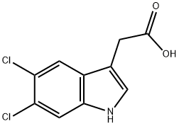 5,6-二氯-3-吲哚乙酸, 98640-00-7, 结构式
