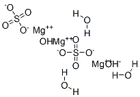 Magnesium hydroxide sulfate trihydroate Struktur