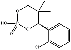 (R)-(+)-4-(2-CHLOROPHENYL)-2-HYDROXY-5,5-DIMETHYL-1,3,2-DIOXAPHOSPHORINANE 2-OXIDE Struktur