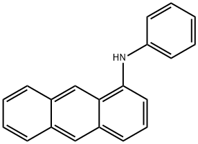 N-苯基-1-蒽胺, 98683-00-2, 结构式