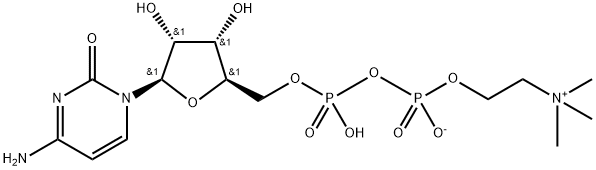 シチジン 5'-ジホスホコリン 化学構造式