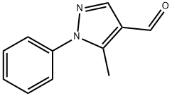 5-メチル-1-フェニル-1H-ピラゾール-4-カルブアルデヒド 化学構造式