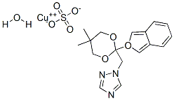 copper 1-[(2-benzofuran-2-yl-5,5-dimethyl-1,3-dioxan-2-yl)methyl]-1,2, 4-triazole sulfate hydrate|