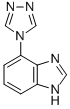 1H-Benzimidazole,4-(4H-1,2,4-triazol-4-yl)-(9CI) Struktur