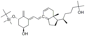 (1R,3S,Z)-3-(tert-butyldiMethylsilyloxy)-5-((E)-2-((1R,3aS,7aR)-1-((R)-6-hydroxy-6-Methylheptan-2-yl)-7a-Methyldihydro-1H-inden-4(2H,5H,6H,7H,7aH)-ylidene)ethylidene)-4-Methylenecyclohexanol Structure
