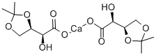 3,4-O-ISOPROPYLIDENE-L-THREONIC ACID, CALCIUM SALT Structure