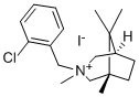 3-AZONIABICYCLO(3.2.1)OCTANE, 3-(o-CHLOROBENZYL)-3,3,8,8-TETRAMETHYL-,  IODIDE Structure