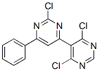 2',4,6-トリクロロ-6'-フェニル-5,4'-ビピリミジン 化学構造式