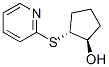 Cyclopentanol, 2-(2-pyridinylthio)-, trans- (9CI) 结构式