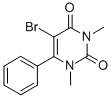 5-BROMO-1,3-DIMETHYL-6-PHENYLURACIL Struktur
