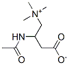 3-acetamido-4-trimethylammonio-butanoate Struktur