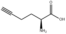 (S)-2-氨基-5-己炔酸,98891-36-2,结构式