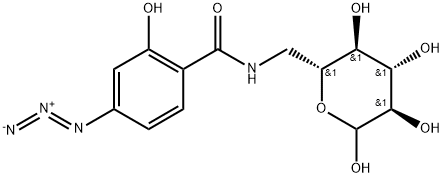6-(4-AZIDO-2-HYDROXYBENZAMIDO)- 6-DEOXY-D-GLUCOPYRANOSE Structure