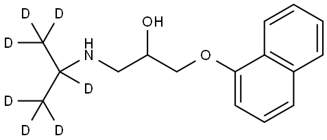 RAC PROPANOLOL-D7 Structure