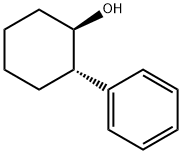 (1R,2S)-(-)-trans-2-フェニル-1-シクロヘキサノール 化学構造式