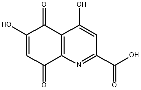 5,8-DIHYDRO-4,6-DIHYDROXY-5,8-DIOXO-2-QUINOLINECARBOXYLIC ACID Struktur