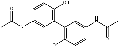 2,2'-dihydroxy-5,5'-diacetyldiaminebiphenyl Struktur