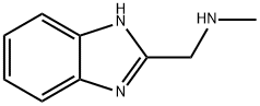 (1H-ベンズイミダゾール-2-イルメチル)メチルアミン 化学構造式