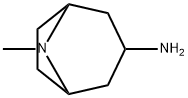 8-メチル-8-アザビシクロ[3.2.1]オクタン-3-アミン 化学構造式