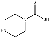 1-ピペラジンカルボジチオ酸 化学構造式