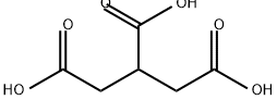 1,2,3-プロパントリカルボン酸 化学構造式