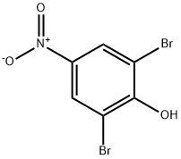 2,6-ジブロモ-4-ニトロフェノール 化学構造式