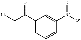 α-クロロ-3'-ニトロアセトフェノン 化学構造式