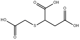 2-[(カルボキシメチル)チオ]ブタン二酸 化学構造式