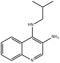 3-氨基-4-(2-甲基丙胺基)喹啉N4-(2-甲基丙基)-3,4-喹啉二胺,99010-09-0,结构式