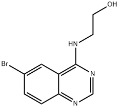 2-((6-溴喹唑啉-4-基)氨基)乙烷-1-醇,99057-99-5,结构式