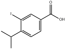 3-iodo-4-(propan-2-yl)benzoic acid Structure
